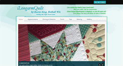 Desktop Screenshot of ilongarmquilt.com